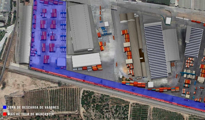 Projection of the expansion of the setemar logistics platform in Quart de Poblet