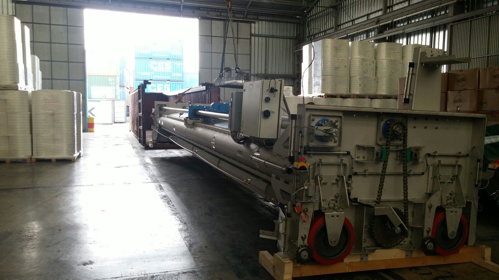 Load operation of bulk material in Servitrans Levante.