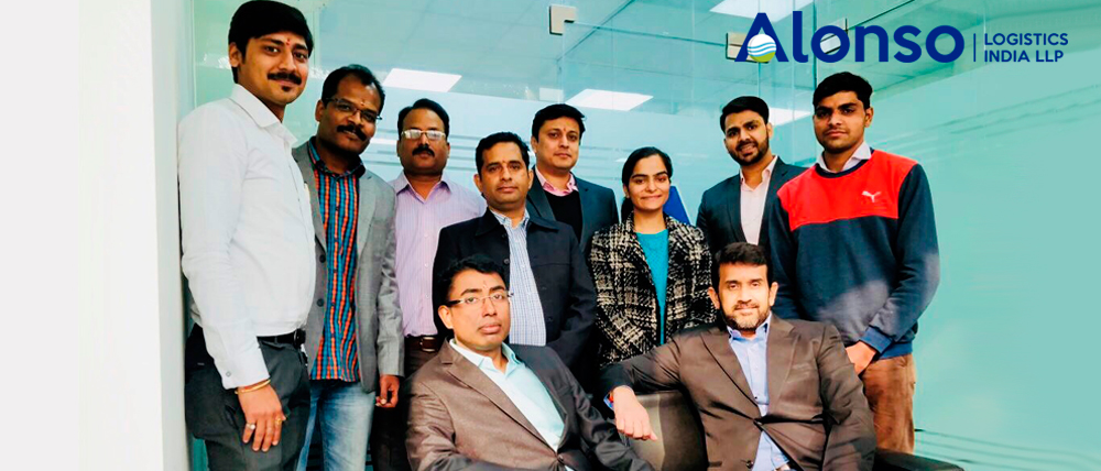Team of the new office of Alonso Logistics India in New Delhi.