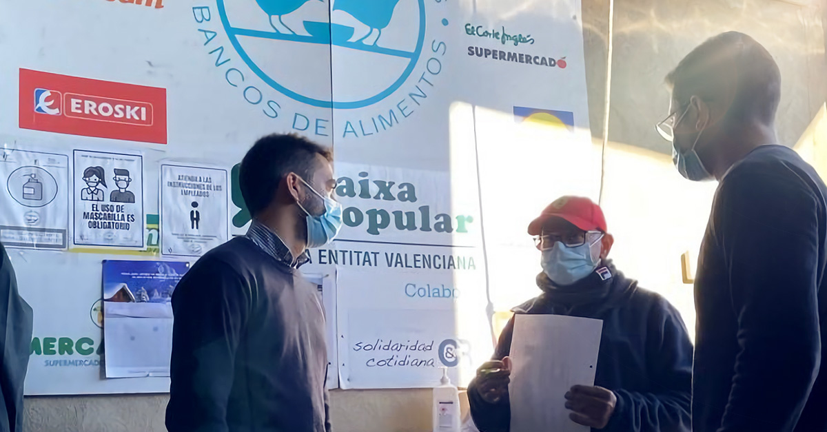 La actividad del Banco de Alimentos, clave en un año marcado por la pandemia.