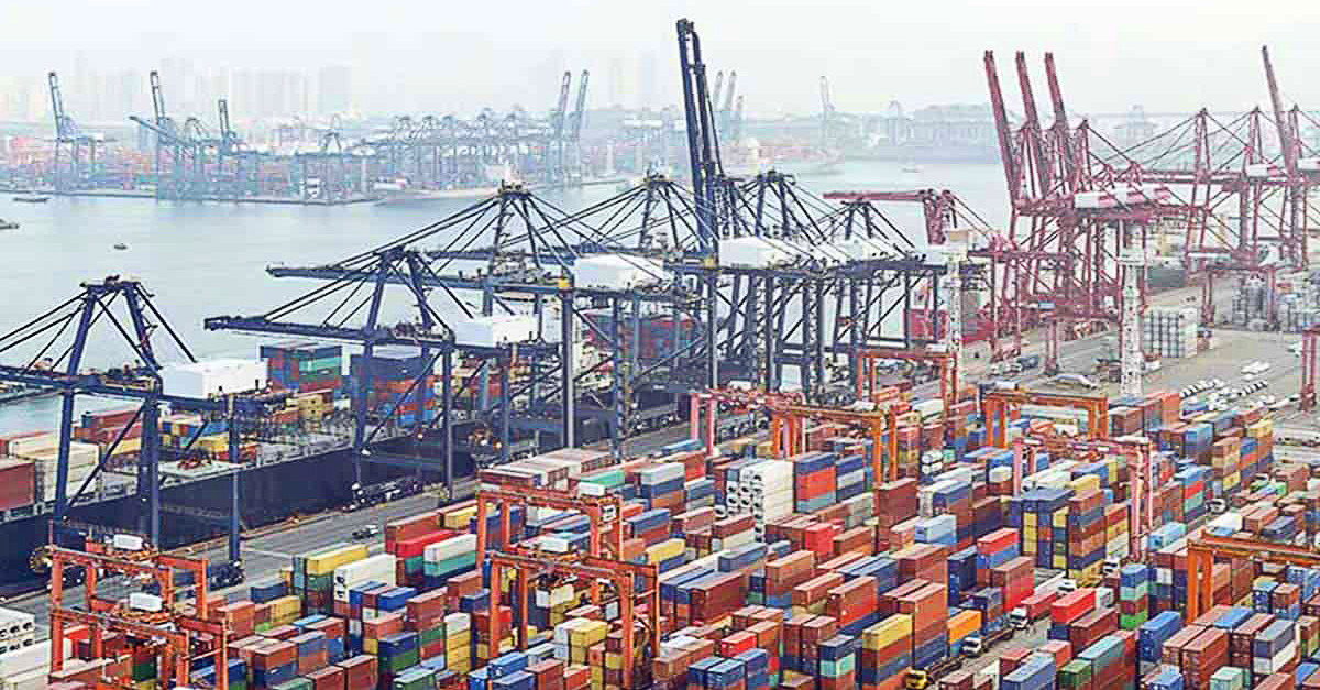The port of Chennai, a strategic enclave on the Asian continent and one of the main ports in India.