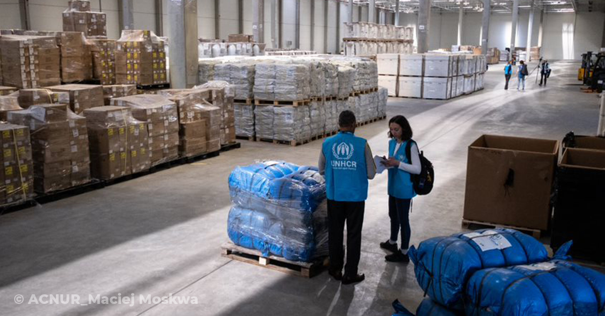 UNHCR helps stockpile supplies for refugees