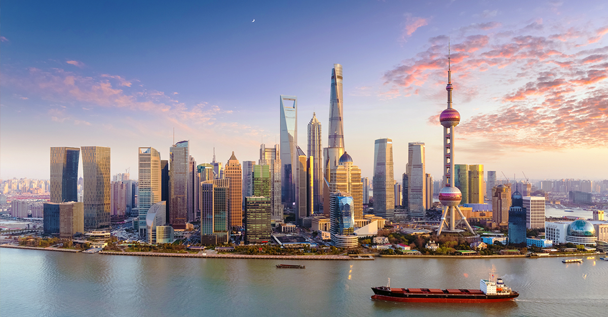 Imagen de la bahía de Hong Kong 