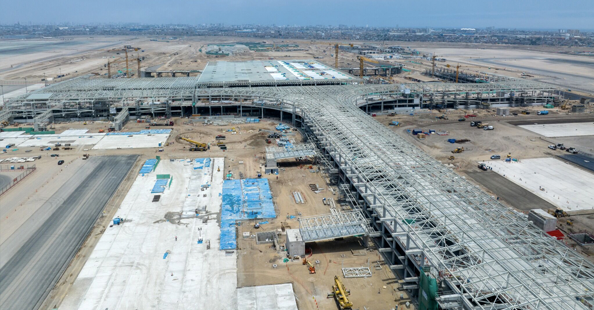 Obras en el aeropuerto internacional Jorge Chávez de Lima