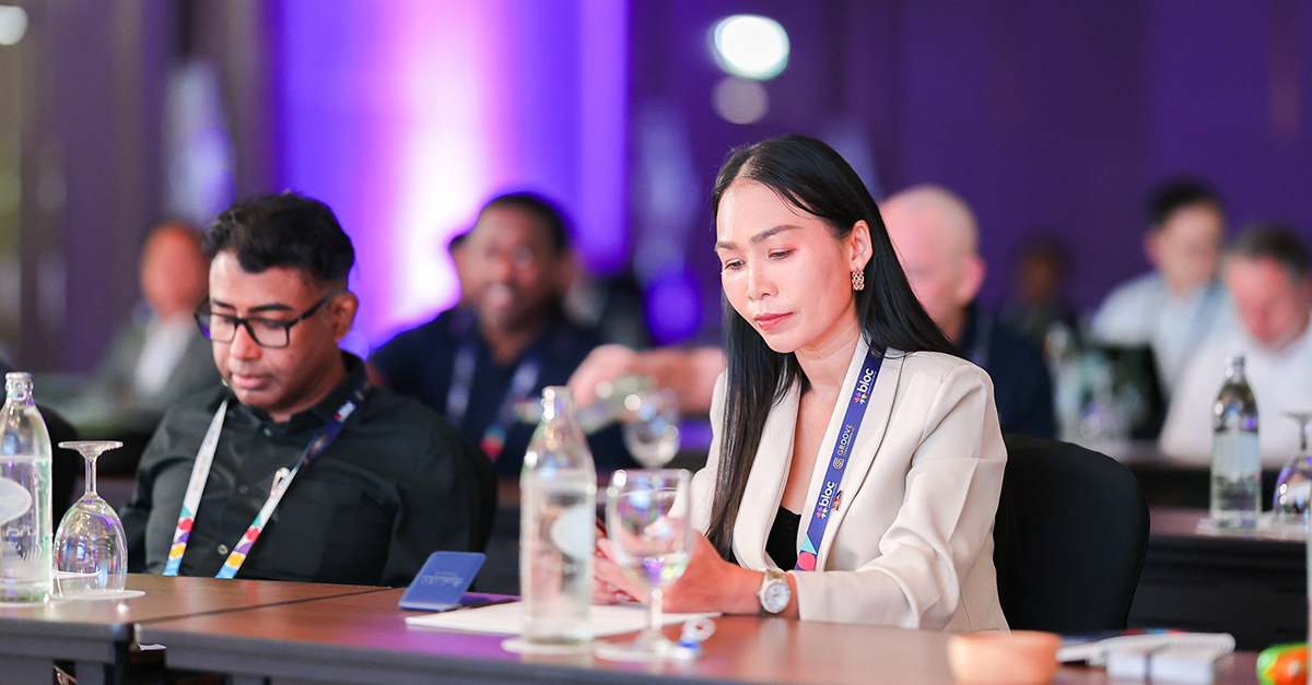 The Managing Director of Alonso Forwarding Thailand at one of the conferences