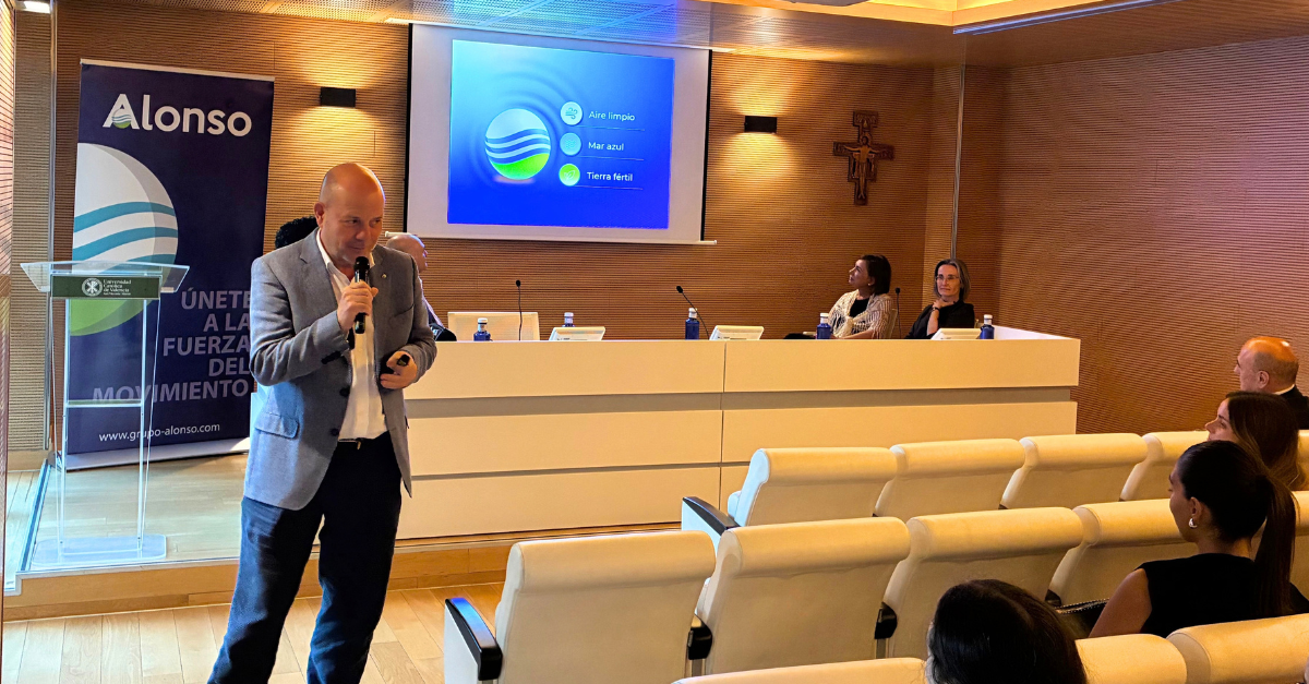 Jorge Alonso, presidente y CEO del holding durante su intervención
